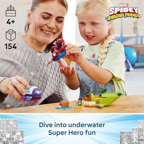 LEGO MARVEL SPIDEY Y SUS INCREIBLES AMIGOS SPIDEY VEHICULOS SUBACUATICOS JUGUETE DE CONSTRUCCION - 2