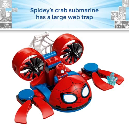 LEGO MARVEL SPIDEY Y SUS INCREIBLES AMIGOS SPIDEY VEHICULOS SUBACUATICOS JUGUETE DE CONSTRUCCION - 5