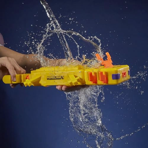 NERF SUPER SOAKER MINECRAFT AXOLOTL WATER BLASTER MINECRAFT AXOLOTL MOB DESIGN JUGUETE DE AGUA AL - 3