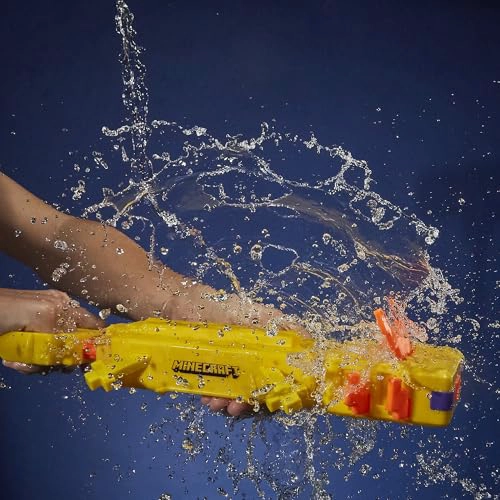 NERF SUPER SOAKER MINECRAFT AXOLOTL WATER BLASTER MINECRAFT AXOLOTL MOB DESIGN JUGUETE DE AGUA AL - 5