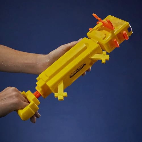 NERF SUPER SOAKER MINECRAFT AXOLOTL WATER BLASTER MINECRAFT AXOLOTL MOB DESIGN JUGUETE DE AGUA AL - 6