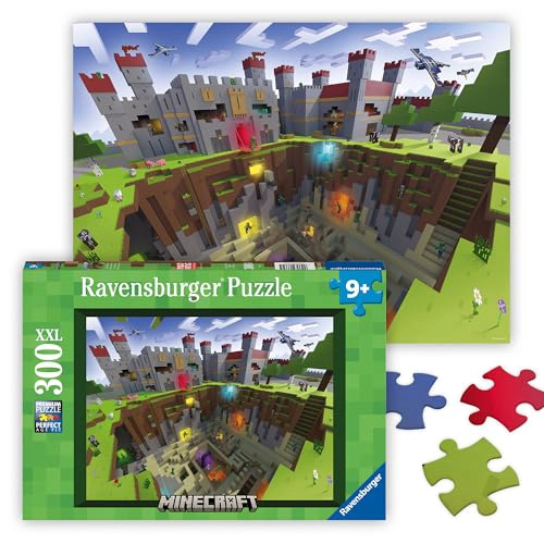 RAVENSBURGER MINECRAFT CUTAWAY ROMPECABEZAS DE 300 PIEZAS PIEZAS XXL PARA UN MONTAJE MAS FACIL - 1