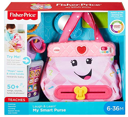 FISHERPRICE LAUGH LEARN MY SMART PURSE ROSA JUGUETE MUSICAL PARA BEBE - 6