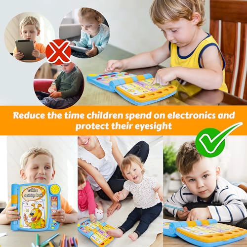 LIBRO DE ACTIVIDADES PARLANTES PARA NIÑOS DE 2 AÑOS EN ADELANTE LIBRO DE SONIDO CON 5 ACTIVIDADES - 5