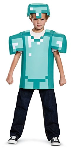 ARMOR DISFRAZ CLASICO DE MINECRAFT AZUL MEDIANO 78 - 1
