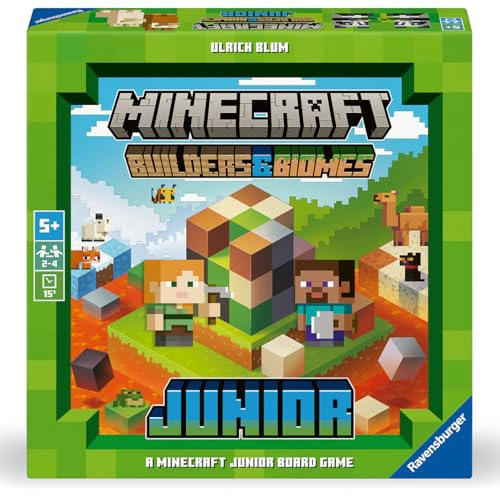 RAVENSBURGER MINECRAFT BUILDERS BIOMES JUNIOR JUEGO COOPERATIVO PARA NIÑOS DIVERTIDA AVENTURA - 7