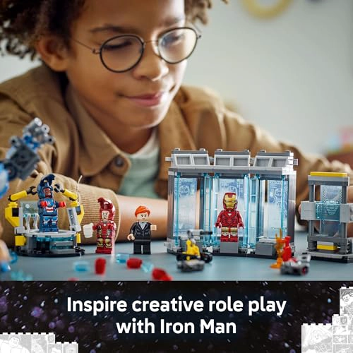 LEGO MARVEL LABORATORIO DE IRON MAN JUGUETE DE CONSTRUCCION DEL SALON DE LAS ARMADURAS JUGUETE - 5