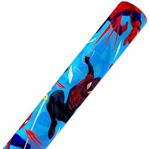 AMERICAN GREETINGS PAPEL DE REGALO REVERSIBLE DE SPIDERMAN DE 40 PIES CUADRADOS PARA TODAS - 4