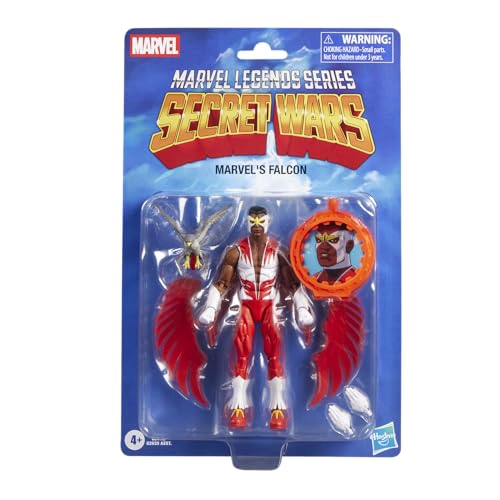 MARVEL LEGENDS SERIES SECRET WARS FALCON RETRO CAPTAIN AMERICA COMICS FIGURA DE ACCION - 1