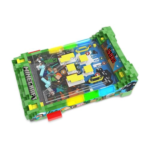 MINECRAFT ARCADE PINBALL OVERWORLD JUEGO DE MESA CON LUCES Y SONIDOS MARCADOR LED PARACHOQUES - 1