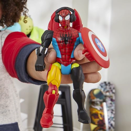 SPIDERMAN MARVEL MIXMASHERS FIGURA DE ACCION PERSONALIZADA PARA MEZCLAR Y COMBINAR Y ACCESORIOS - 4