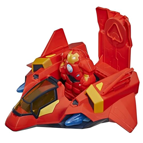 DISNEY JR SERIES MARVELS IRON MAN AND HIS AWESOME FRIENDS GIANTSIZED ARMOR IRON JET 3INCH ACTION - 1