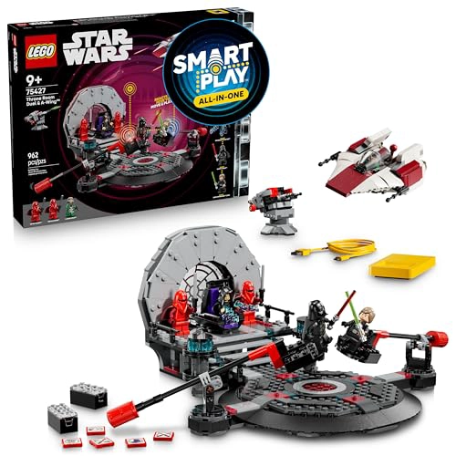 LEGO STAR WARS SMART PLAY DUELO EN LA SALA DEL TRONO Y JUGUETE DE CONSTRUCCION INTERACTIVO AWING - 1
