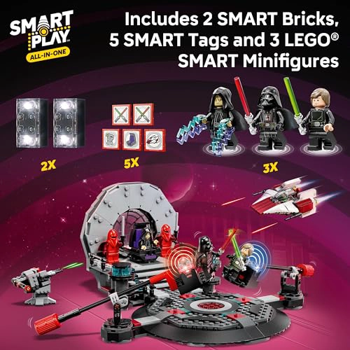 LEGO STAR WARS SMART PLAY DUELO EN LA SALA DEL TRONO Y JUGUETE DE CONSTRUCCION INTERACTIVO AWING - 2