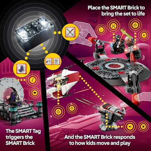 LEGO STAR WARS SMART PLAY DUELO EN LA SALA DEL TRONO Y JUGUETE DE CONSTRUCCION INTERACTIVO AWING - 4