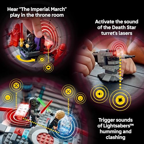 LEGO STAR WARS SMART PLAY DUELO EN LA SALA DEL TRONO Y JUGUETE DE CONSTRUCCION INTERACTIVO AWING - 5