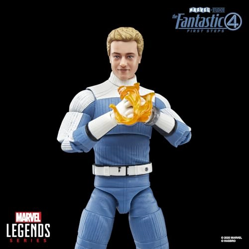 MARVEL LEGENDS SERIES JOHNNY STORM THE FANTASTIC FOUR FIRST STEPS MOVIE COLLECTIBLE FIGURA - 3