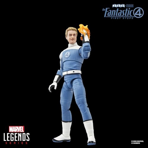 MARVEL LEGENDS SERIES JOHNNY STORM THE FANTASTIC FOUR FIRST STEPS MOVIE COLLECTIBLE FIGURA - 5