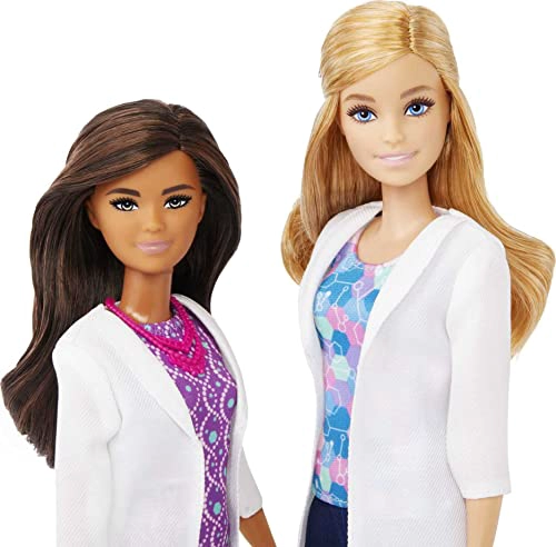 BARBIE JUEGO DE LABORATORIO CIENTIFICO CON 2 MUÑECAS BANCO DE LABORATORIO Y MAS DE 10 ACCESORIOS - 3