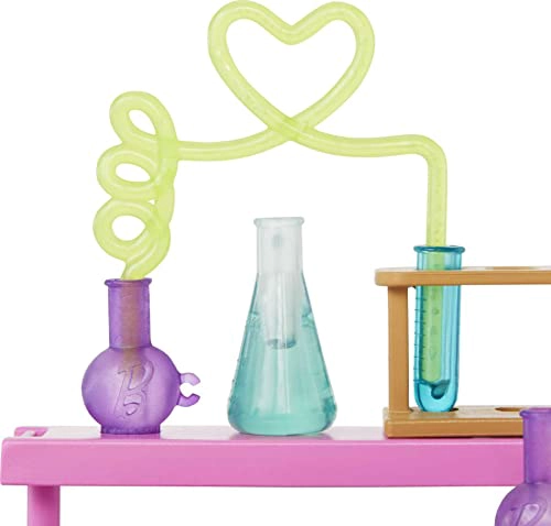 BARBIE JUEGO DE LABORATORIO CIENTIFICO CON 2 MUÑECAS BANCO DE LABORATORIO Y MAS DE 10 ACCESORIOS - 4