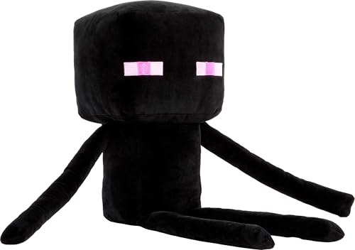 MATTEL MINECRAFT JUGUETE DE PELUCHE GIGANTE MUÑECA SUAVE COLECCIONABLE ENDERMAN INSPIRADA - 3