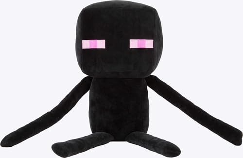 MATTEL MINECRAFT JUGUETE DE PELUCHE GIGANTE MUÑECA SUAVE COLECCIONABLE ENDERMAN INSPIRADA - 4