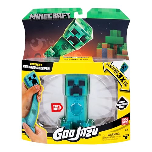 GOO JITZU MINECRAFT CHARGED CREEPER FIGURAS ELASTICAS CON RELLENO UNICO DE GOO COLECCIONA LOS 3 - 2
