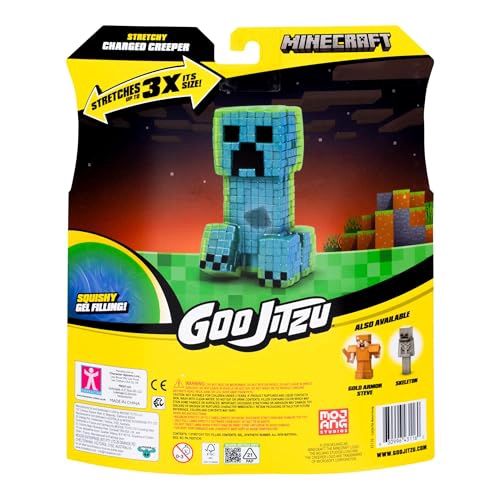 GOO JITZU MINECRAFT CHARGED CREEPER FIGURAS ELASTICAS CON RELLENO UNICO DE GOO COLECCIONA LOS 3 - 3