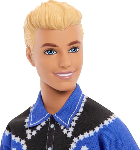 BARBIE FASHIONISTAS KEN DOLL 226 CON CAMISA OCCIDENTAL EXTRAIBLE PANTALONES Y BOTAS MUÑECA RUBIA - 3