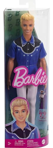 BARBIE FASHIONISTAS KEN DOLL 226 CON CAMISA OCCIDENTAL EXTRAIBLE PANTALONES Y BOTAS MUÑECA RUBIA - 6