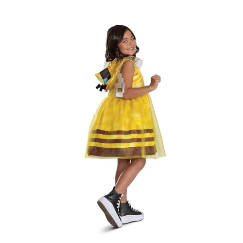 MINECRAFT DISFRAZ DE ABEJA PARA NIÑOS DISFRAZ OFICIAL DE MINECRAFT CON CAPUCHA Y ALAS TALLA - 2