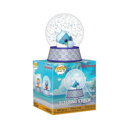 FUNKO POP MINI GLOBO CON PURPURINA STITCH SLEEPING STITCH FIGURA DE VINILO COLECCIONABLE IDEA - 1