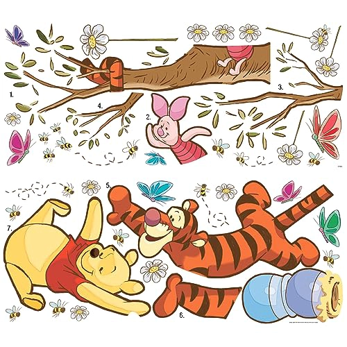 ROOMMATES DISNEY WINNIE THE POOH COLUMPIANDOSE POR MIEL ADHESIVOS GIGANTES PARA PARED SOLO RETIRAR - 3