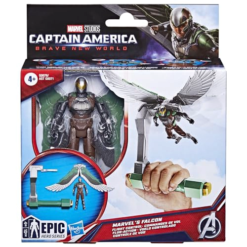 MARVEL EPIC HERO SERIES CAPITAN AME RICA BRAVE NEW WORLD FIGURA DE ACCION DE CONTROL DE VUELO - 2