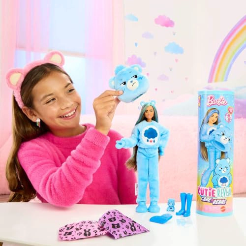 BARBIE CUTIE REVEAL CARE BEARS SERIES MUÑECA Y ACCESORIOS CON DISFRAZ DE OSO GRUÑON Y 10 SORPRESAS - 2