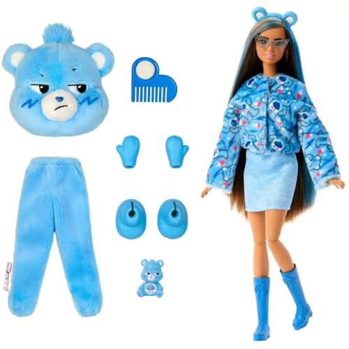 BARBIE CUTIE REVEAL CARE BEARS SERIES MUÑECA Y ACCESORIOS CON DISFRAZ DE OSO GRUÑON Y 10 SORPRESAS - 3