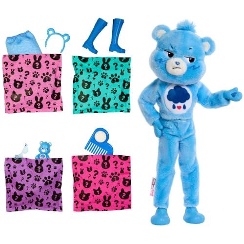 BARBIE CUTIE REVEAL CARE BEARS SERIES MUÑECA Y ACCESORIOS CON DISFRAZ DE OSO GRUÑON Y 10 SORPRESAS - 6