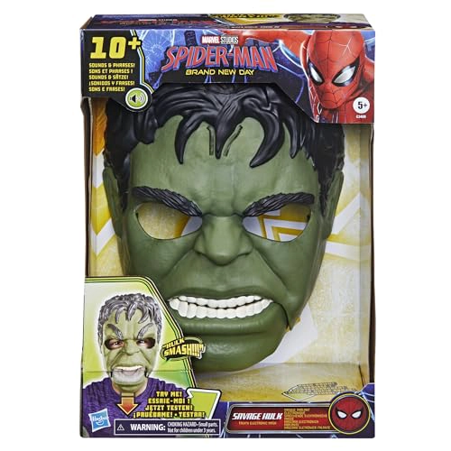 MARVEL STUDIOS SPIDERMAN BRAND NEW DAY SAVAGE HULK TALKN MASCARA ELECTRONICA DE JUEGO DE ROL - 3