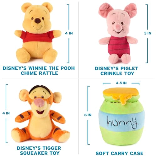 GUND DISNEY WINNIE THE POOH JUEGO DE PELUCHES OFICIAL CON POOH TIGGER Y PIGLET JUGUETES DE PELUCHE - 3