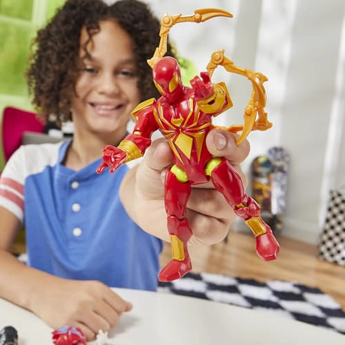 SPIDERMAN MIXMASHERS MARVEL IRON SPIDER FIGURA DE ACCION PERSONALIZADA DE SPIDERMAN MIXANDMATCH - 3
