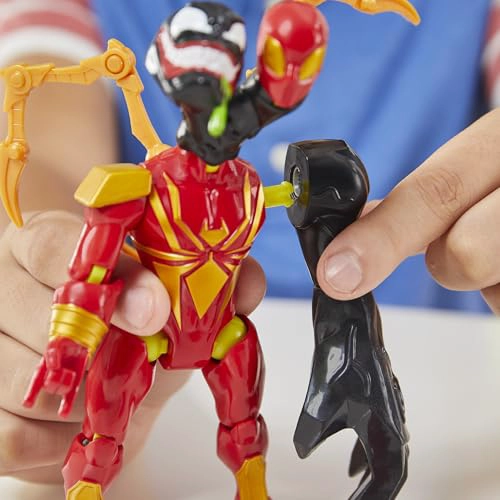 SPIDERMAN MIXMASHERS MARVEL IRON SPIDER FIGURA DE ACCION PERSONALIZADA DE SPIDERMAN MIXANDMATCH - 6
