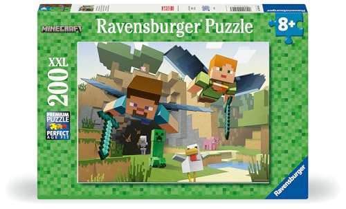 RAVENSBURGER MINECRAFT ADVENTURES ROMPECABEZAS DE 200 PIEZAS MUNDO DE PIXELES ICONICO CALIDAD - 2