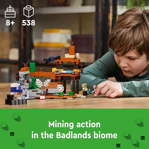 LEGO MINECRAFT THE BADLANDS MINESHAFT JUGUETE DE VIDEOJUEGO SET DE EXPLORACION MINERA - 2