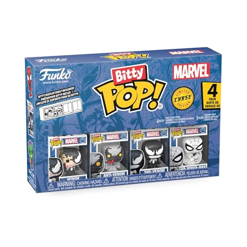 FUNKO POP BITTY SPIDERMAN FIGURA DE VENOM ANTIVENOM SHEVENOM Y MYSTERY CHASE 09 PULGADAS 09 IN - 1