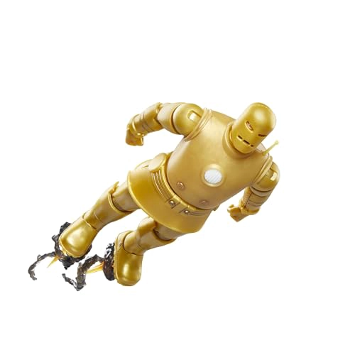 MARVEL LEGENDS SERIES IRON MAN MODELO 01 ORO FIGURA DE ACCION COLECCIONABLE DE IRON MAN COMICS DE 6 - 7
