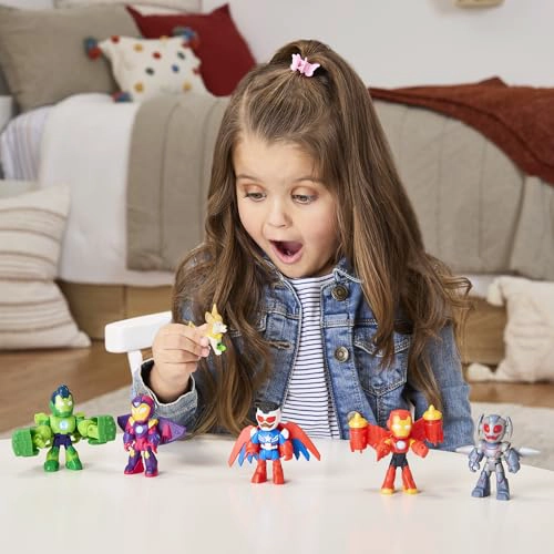 MARVEL IRON MAN AND HIS AWESOME FRIENDS ARMOREDUP AVENGERS PACK FIGURAS DE ACCION DE 3 PULGADAS 30 - 2