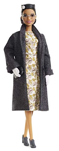 BARBIE INSPIRING WOMEN SERIES ROSA PARKS MUÑECA COLECCIONABLE CON MODA Y ACCESORIOS CON SOPORTE - 1