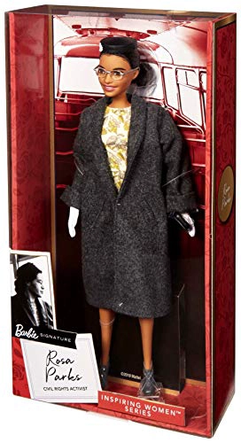 BARBIE INSPIRING WOMEN SERIES ROSA PARKS MUÑECA COLECCIONABLE CON MODA Y ACCESORIOS CON SOPORTE - 6