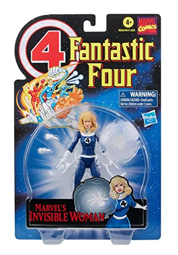 MARVEL LEGENDS SERIES RETRO FANTASTIC FOUR MARVELS INVISIBLE WOMAN FIGURA DE ACCION DE 6 PULGADAS - 3