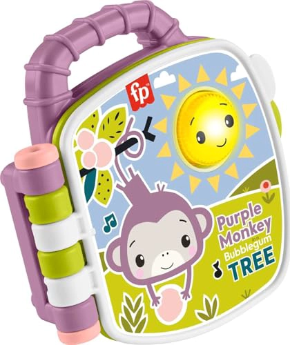 FISHERPRICE JUGUETE PARA BEBE S PURPLE MONKEY MUSICAL STORYBOOK CON LUCES Y SONIDOS PARA BEBE S - 1
